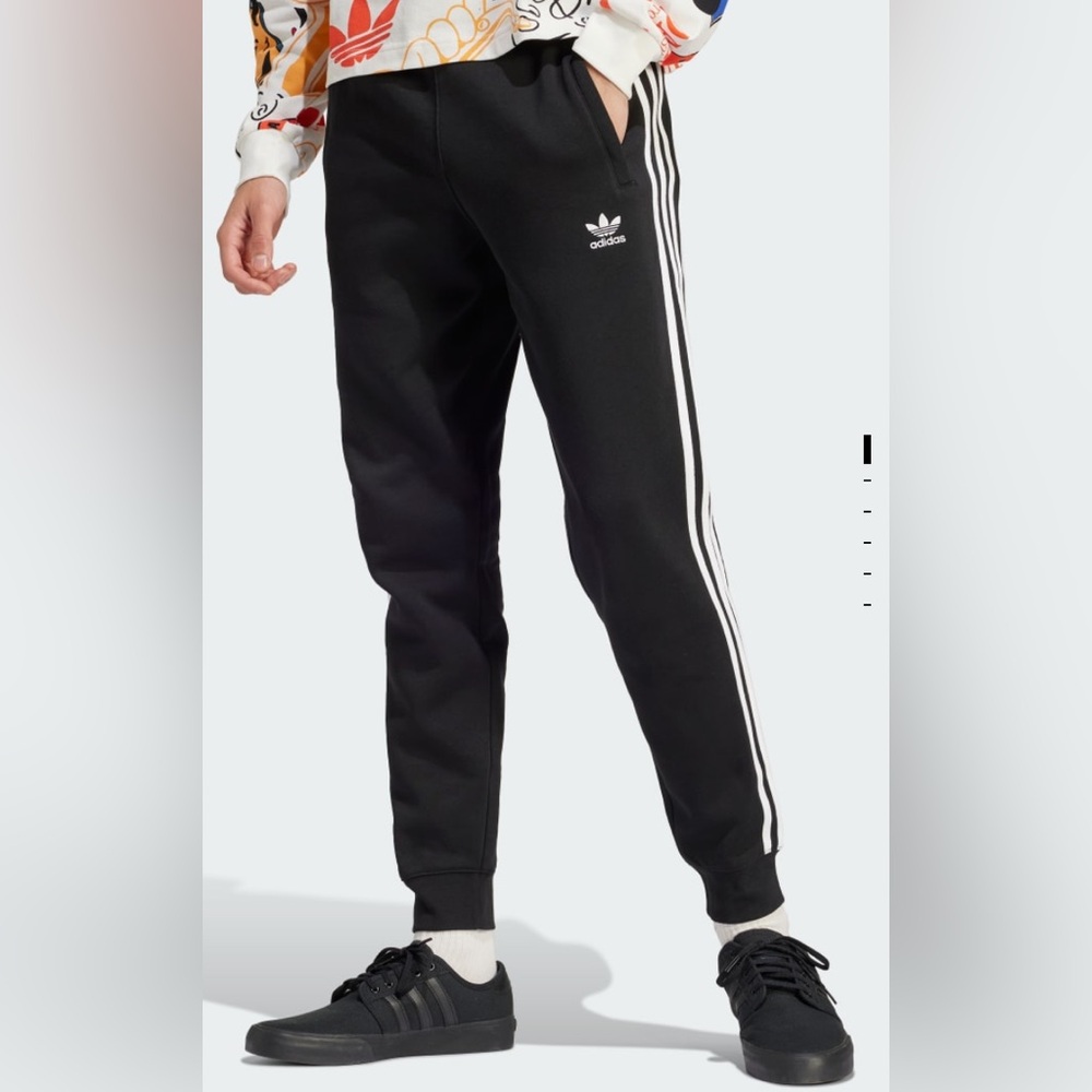 Adidas Originals Sweatpants Sweats Pants Black Small NWT New Taper Zipper